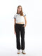 Women's Elastic Waist Straight Parachute Trousers